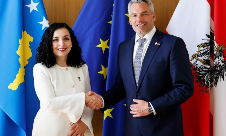 Presidentja takon Kancelarin e Austrisë: Austria mbështetë me ngulm liberalizimin e vizave 1