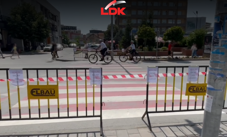 Lidhja Demokratike e Kosovës, Dega në Gjilan, reagon lidhur me mbylljen e vendkalimit në qendër të qytetit 1