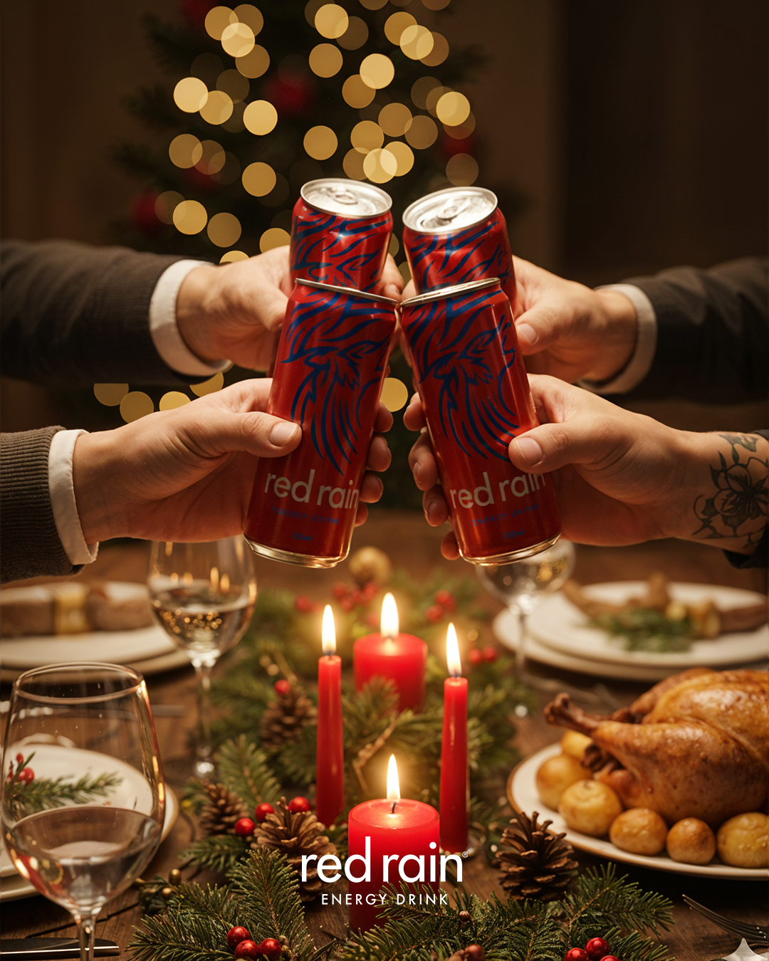 Red Rain Energy Drink   Energjia që ndez festat